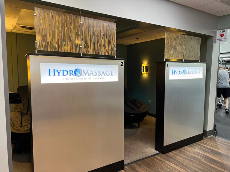 Evansville west gym fitness hydromassage massage chairs